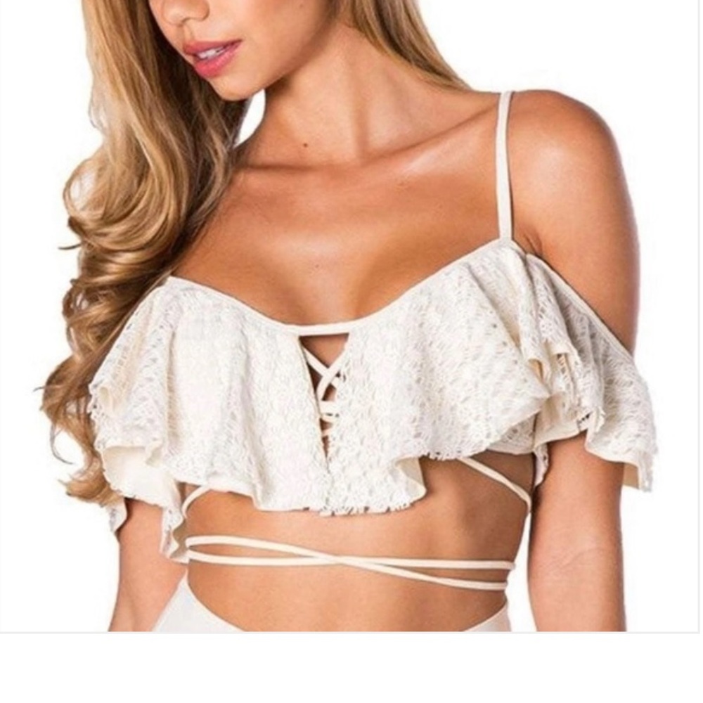 Montce Ivory Palmilla Bikini Top